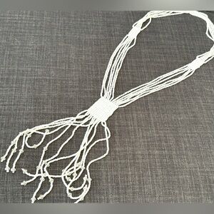 FINAL PRICE Mother-Of-Pearl Elegant Art Deco Style Beaded Necklace